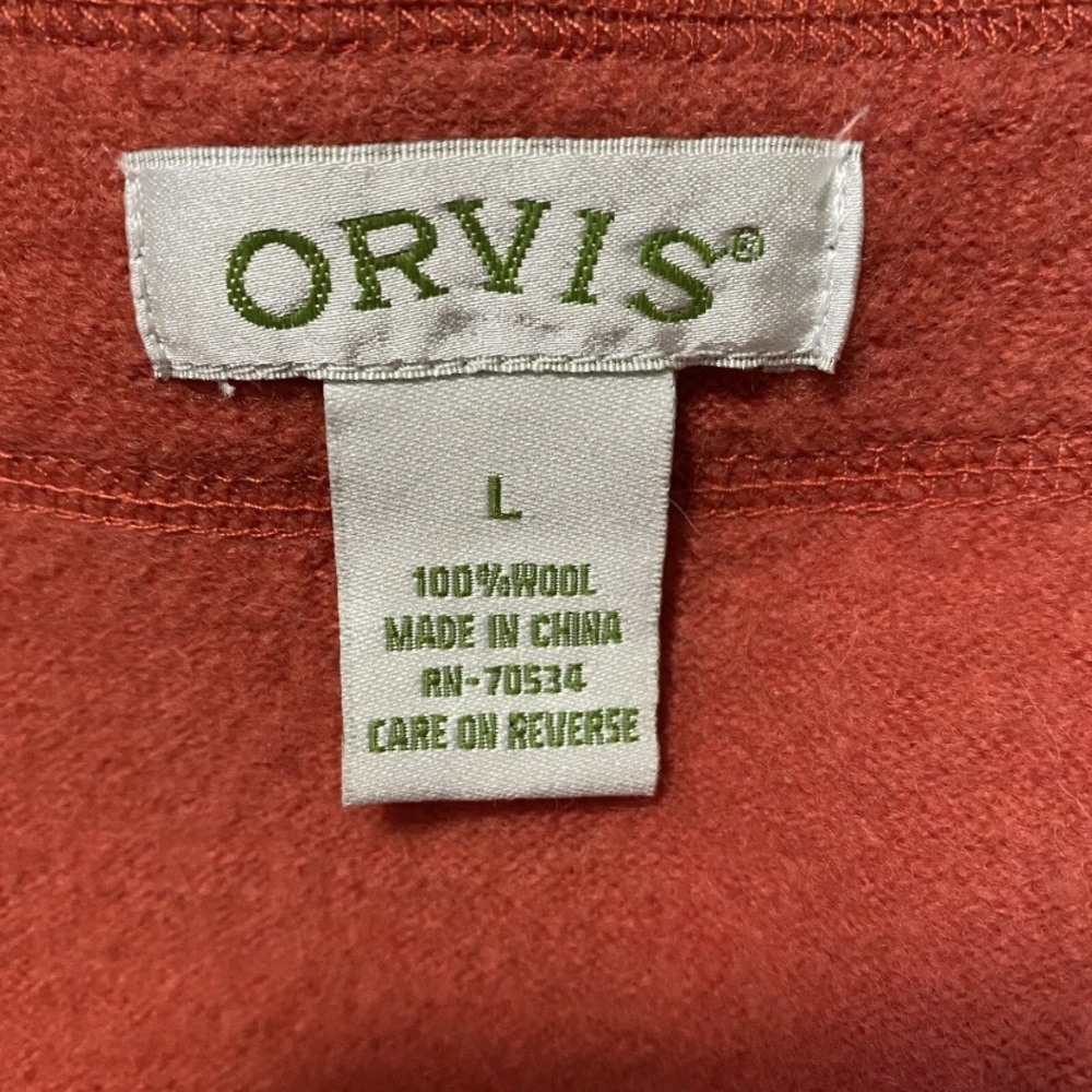 Orvis Coral Button Up Shacket Jacket Size L 100% … - image 5